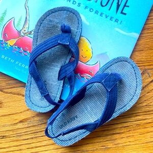 Old Navy Toddler Blue Canvas Sandals 9T